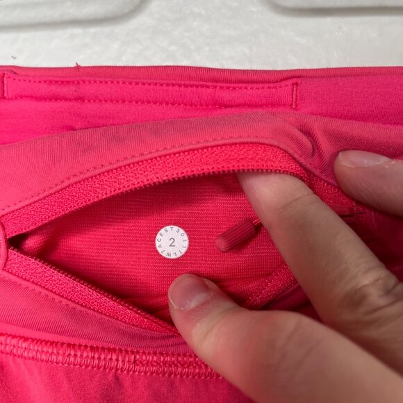 Lululemon Pink Razzle Speed Short Short 2.5" Athletic Running Yoga bottoms 2 - Picture 5 of 8